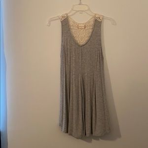 Gray sleeveless tunic